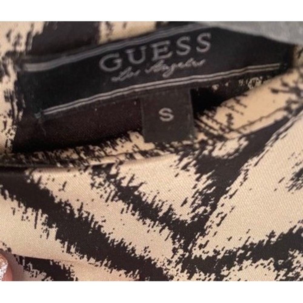 Guess Tribal Print Flounce Sleeve Belted Romper Size S Boho Summer Jumpsuit Mini - Picture 6 of 7